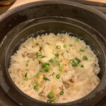 割烹 一楓 - ゆり根と浅利の土鍋ご飯 ゆり根がホクホク。浅利の出汁がいい。