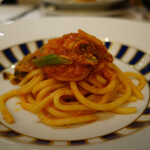 リストランテ・マッサ - 自家製手打ちのキターラ　姫鮑とズワイガニのトマトソース