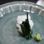 津の守坂 小柴 - 造り3　スミイカ？　このわた醤油