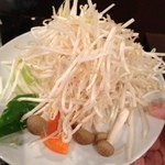 Jingisukan Kabutoya - 野菜盛り