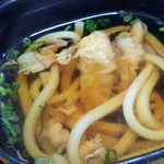 魚庵旬彩 - 卯月膳の汁物、ゴボウ天うどん