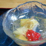 魚庵旬彩 - 卯月膳のデザートゼリー