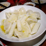 蜃気楼 - 水餃子とトッポギの山椒オイル和え