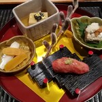 肉割烹 ゆうざん - 絶妙な唐墨、日本酒にぴったり。