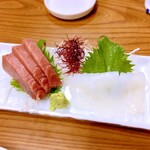 十八番 - マグロとヤリイカ。