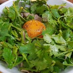 Omotesandou Namaharumaki Kurabu - 牛塩焼き卵黄丼