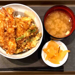 てんや - 2020.2再訪 てんや 水戸渡里店 天丼 ¥540(税込) - JAF割引¥50 