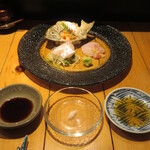 旬鮮彩鮨　豊のはなれ - 醤油、塩、ポン酢で