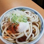 加賀 - 温泉玉子うどん￥430＋大盛￥80