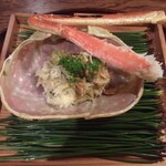 松川 - 焼き間人蟹と間人蟹の飯蒸し