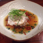 松川 - 虎河豚てっさ 白子掛け