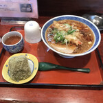 Mansei An - おにぎり＋天ぷらラーメン
