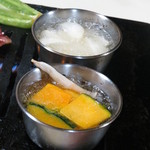 好楽園 - 【再訪４】にんにくとかぼちゃは余熱で揚げます！