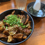 Yakiniku Ken - 和牛ホルモン丼　スープ付