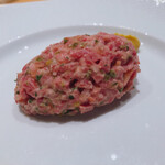 銀座 ひらやま - 牛肉のタルタル〜パンに乗せて〜