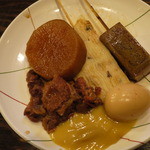 手打うどん すみた - おでんの５点盛