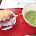 ごんげんらいすカフェ - 抹茶セット700円