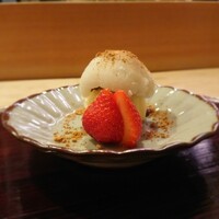 明日香 北千住本店 - デザートはわらび餅・苺・あんこにバニラアイス 202002