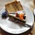 ミモーサ - 料理写真:ミモーサとチョコケーキ(シフォンケーキはサービス)