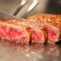 A5黒毛和牛サーロインの鉄板焼き