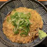 おぎ野 - 納豆ころ蕎麦