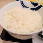 松屋 - 特盛ライス　きつー