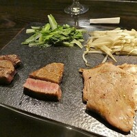 道頓堀 てっぱん豊島家 - 宮崎牛A5等級シャトーブリアンとサーロインの焼きしゃぶ