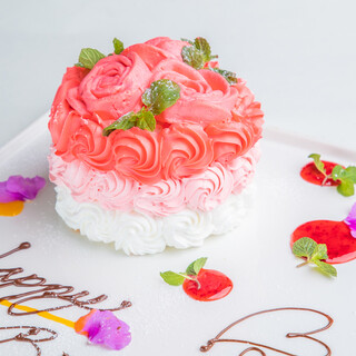 誕生日・記念日には特製デザートでサプライズ！