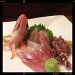 月とすっぽん - かさごの刺身