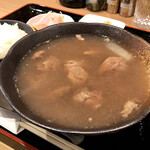 ステーキ 神庄 - ＊牛汁定食（¥800）