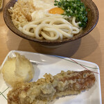 讃岐うどん 條辺 - 天ぷらは、ちくわ天と半熟玉子天