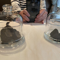 Terres de Truffes, Tokyo - 右がサマートリュフ　右は高い方らしい
                奥のおっさんは無視