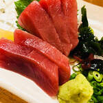 Serious tuna sashimi