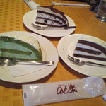 AWABI - ケーキ３種類を注文しました。