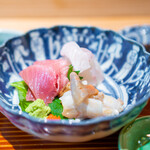 Takezaki - Flounder, Yellowtail, Surf Clam, and Sudachi