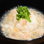 御料理 無窮 - 北海道噴火湾のズワイ蟹　蕪蒸しと蕪　蕪のみぞれ椀