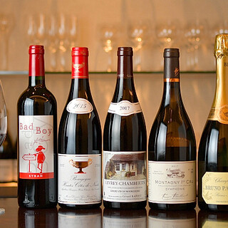 A wide selection of French wines. Please pair it with your food.