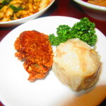 黄鶴 - ランチ小皿定食　２８００円（税込）の点心２品のアップ【２０２０年２月】