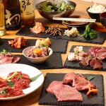 Sumibiyakiniku Kicchou - 【厳選霜降り堪能コース】肉刺し＆2時間　飲み放題付き4980円