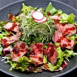 roast beef and sprout salad