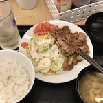 Matsuya - 豚肩ロースの生姜焼き定食 660円
      ハイボール
      200113 22:00