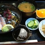 海鮮料理　魚盛 - 2012.4.21　名物！魚盛丼（海鮮丼）セット