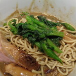 煮干し中華そば 一剣 - 菜の花は変わらず