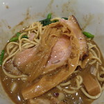 煮干し中華そば 一剣 - いや～穂先旨いな～