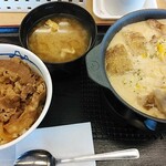 Matsuya - シュクメルリ鍋（590円)と牛めし並盛（320円)