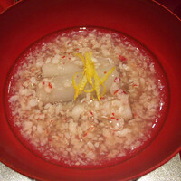 野嵯和 - 芋茎の海老そぼろ餡かけ