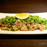 博多野菜巻き串焼き ここにこんね - ☆牛タンさがりねぎポン酢(^_-)-☆