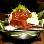 博多野菜巻き串焼き ここにこんね - ☆国産馬のレバ刺し(#^.^#)☆