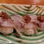 京橋 京すし - さばしめ炙り　1貫200円