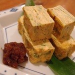 京橋 京すし - 手焼き地玉子の四万十川海苔入り玉子焼きと浜名湖青さのり入り玉子焼き